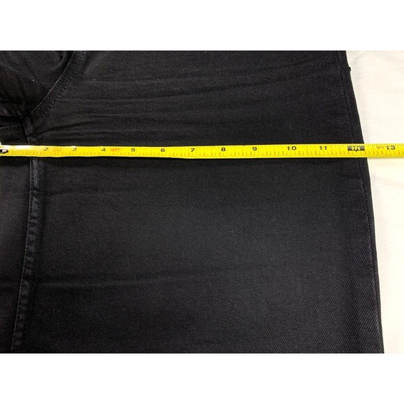 Everlane Way High Jean Straight Leg Size 28 Black Denim 100% Cotton Raw Hem - Picture 6 of 11